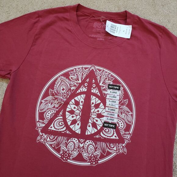 Harry Potter Seven Times Six The Deathly Hallows Women's Graphic T-Shirt XL - Picture 2 of 7